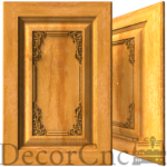 Різьблений дерев'яний фасад для меблів No25: стиль і якість